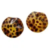 Smilla Brav Women's Black / Brown Earrings Cheetah