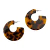 Smilla Brav Women's Black / Brown Earrings Panthèra