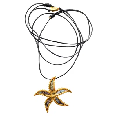 Smilla Brav Women's Black Necklace Seastar