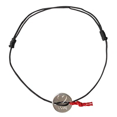 Smilla Brav Women's Black / Silver / Red The Love Bracelet In Multi