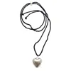 Smilla Brav Women's Black / Silver Silver Heart Necklace Mia In Multi