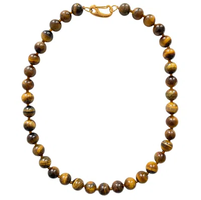 Smilla Brav Women's Brown Tiger's Eye Wild Spirit Necklace