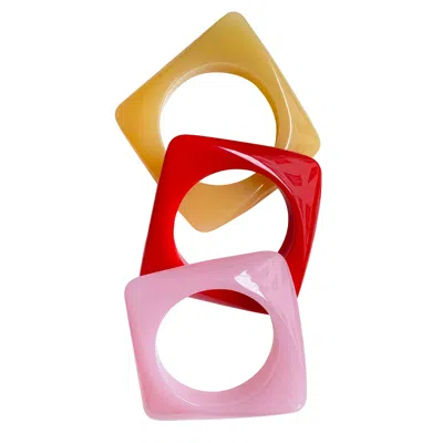 Smilla Brav Women's Cuff Set Farbklecks - Multicolour