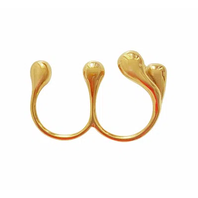 Smilla Brav Women's Double Ring Rita - Gold