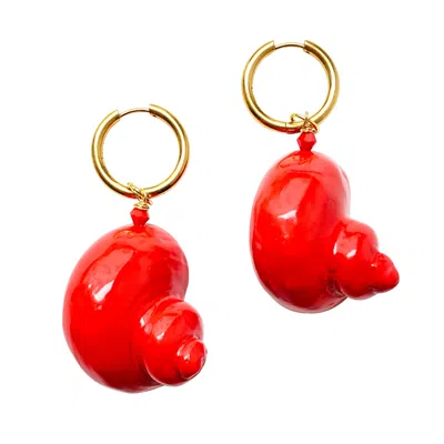 Smilla Brav Women's Earrings Sienna - Red