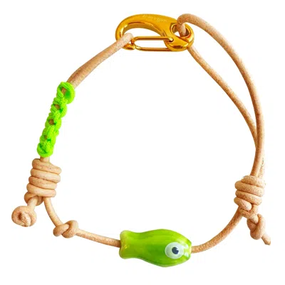 Smilla Brav Women's Fish Bracelet Ocean - Green In Pink