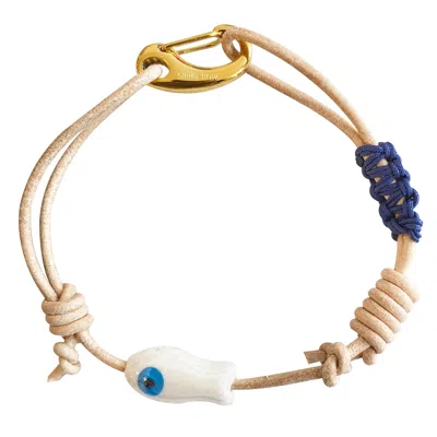 Smilla Brav Women's Fish Bracelet Ocean - White In Multi