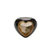 Smilla Brav Women's Gold / Black Black Enamel Ring Misha In Multi