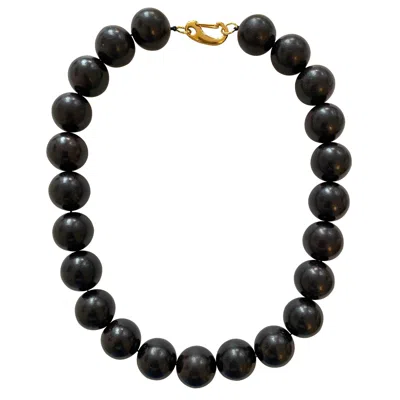 Smilla Brav Women's Gold / Black Necklace Cleo In Multi
