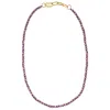 Smilla Brav Women's Gold / Black / Purple Necklace Klara In Multi