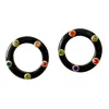Smilla Brav Women's Gold / Black Recycled Resin Earrings Cassandra In Multi