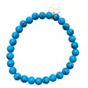 Smilla Brav Women's Gold / Blue Turquoise Bracelet Balance