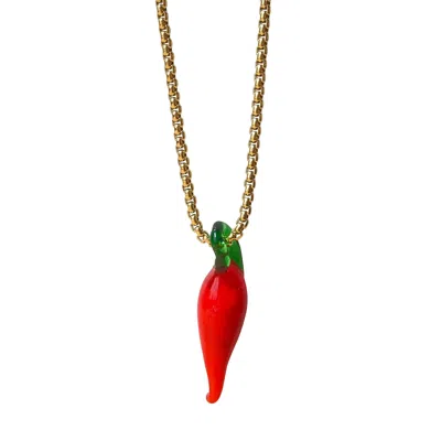 Smilla Brav Women's Gold Chili Necklace