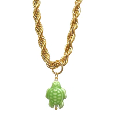 Smilla Brav Women's Gold Dalyan Turtle Necklace