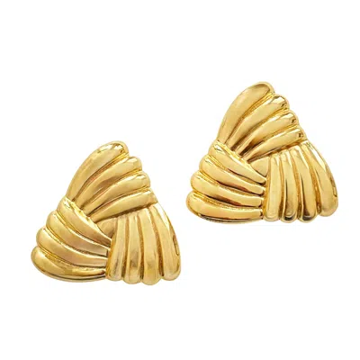 Smilla Brav Women's Gold Diana Earrings In Pattern