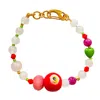 Smilla Brav Women's Gold Evil Eye Bracelet Bonjuk In Gold