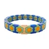 Smilla Brav Women's Gold / Green / Blue The Euphorbia Bracelet
