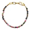 Smilla Brav Women's Gold / Green / Brown Tourmaline Bracelet Vitality