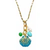Smilla Brav Women's Gold / Green Necklace Puglia