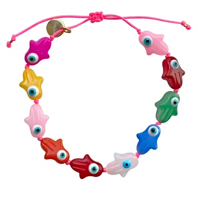 Smilla Brav Women's Gold Hamsa Evil Eye Bracelet