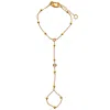 Smilla Brav Women's Gold Heart Hand Chain Daria In Gold