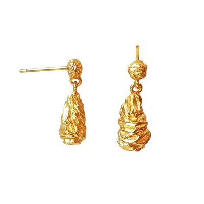 Smilla Brav Women's Gold Little Drop Earrings Yves