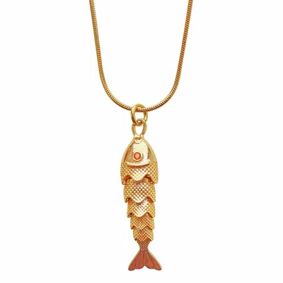 Smilla Brav Women's Gold Lucky Fish Necklace