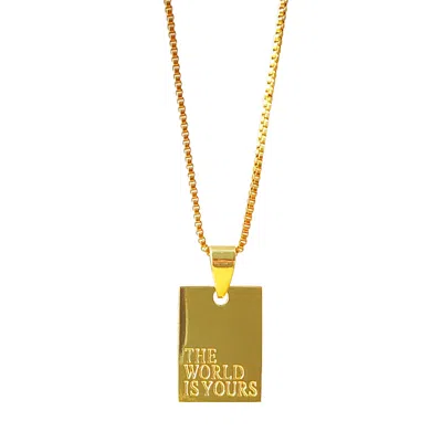 Smilla Brav Women's Gold Necklace The World Is Yours