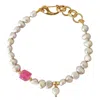 Smilla Brav Women's Gold / Orange / Grey Bracelet Brenda