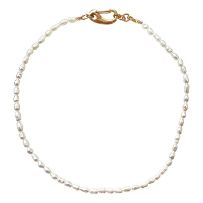 Smilla Brav Women's Gold Pearl Necklace Ada