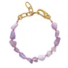 Smilla Brav Women's Gold / Pink / Purple Amethyst Bracelet Zenberry