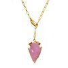 Smilla Brav Women's Gold / Pink / Purple Rose Quartz Necklace Bliss