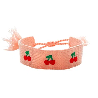 Smilla Brav Women's Gold / Pink / Red Bracelet Cherry Pop In Multi