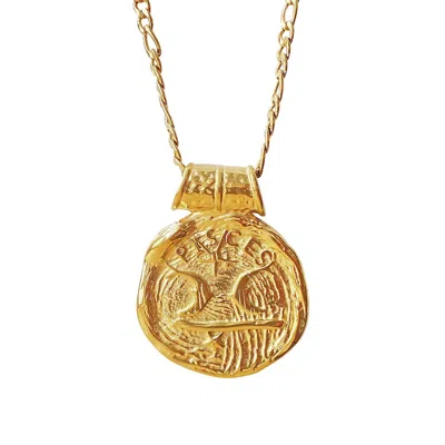 Smilla Brav Women's Gold Pisces Zodiac Necklace