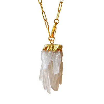 Smilla Brav Women's Gold Quartz Stone Necklace