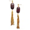 Smilla Brav Women's Gold / Red Earrings Talia In Multi