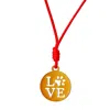 Smilla Brav Women's Gold / Red Necklace Puppy Love In Yellow