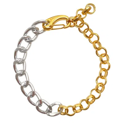 Smilla Brav Women's Gold / Silver Chain Bracelet Anne In Multi