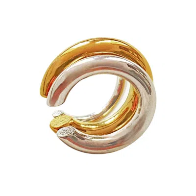 Smilla Brav Women's Gold / Silver Ear Cuff Maja In Multi