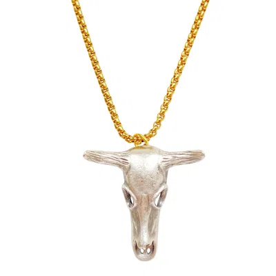 Smilla Brav Women's Gold / Silver Necklace Buffalo In Multi