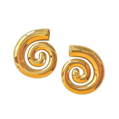Smilla Brav Women's Gold Spiral New York Earrings