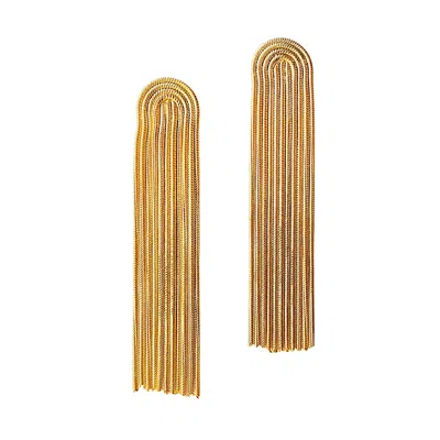 Smilla Brav Women's Gold Statement Earrings Grace