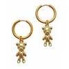 Smilla Brav Women's Gold Teddy Bear Hoops In Gold