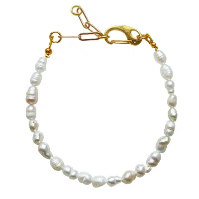 Smilla Brav Women's Gold / White Berlin Bracelet In Multi