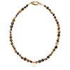 Smilla Brav Women's Gold / White / Brown Elephant Necklace Simson In Multi