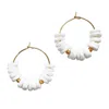 Smilla Brav Women's Gold / White Mother-of-pearl Hoops Puglia In Multi