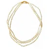 Smilla Brav Women's Gold / White Multi-layer Pearl Necklace Ada In Multi