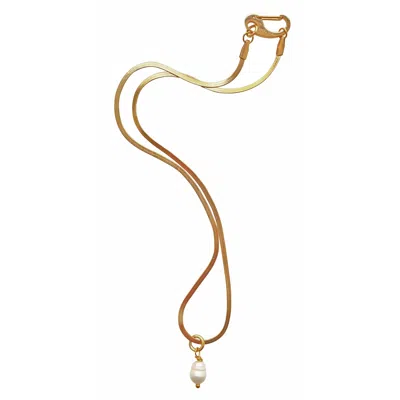 Smilla Brav Women's Gold / White Necklace Milena