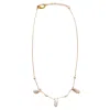 Smilla Brav Women's Gold / White Pearl Necklace Celeste