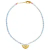 Smilla Brav Women's Gold / White Pearl Necklace Sia In Multi
